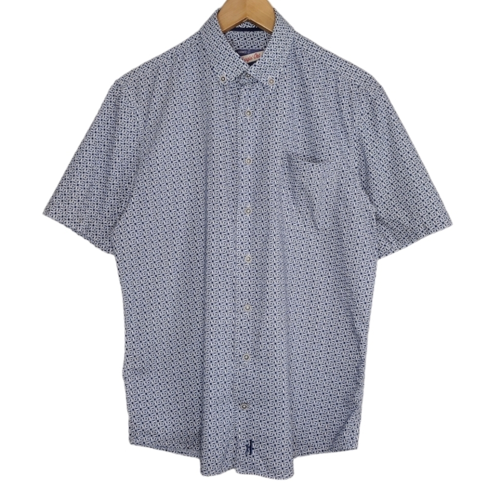 Johnnie-O Men's Hangin Out Short Sleeve Button Down Shirt Size S